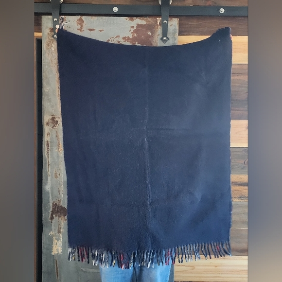 Cozy Plaid Wool Throw Blanket - Picture 2 of 3